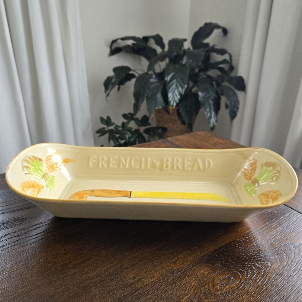Vintage 60's 70's Los Angeles Potteries French Bread Serving Tray Calif. USA - Picture 5 of 9